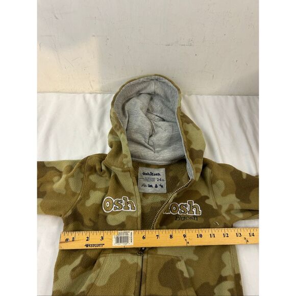 Oshkosh zipper fleece camo jacket 24m - Picture 5 of 5